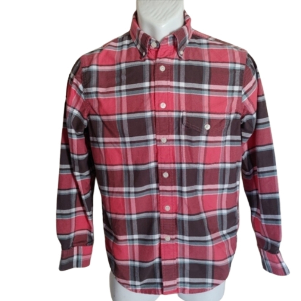 Abercrombie & Fitch Plaid Button Down Long Sleeve Top Shirt Size Mens XS